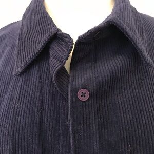 Navy Corduroy Button Down